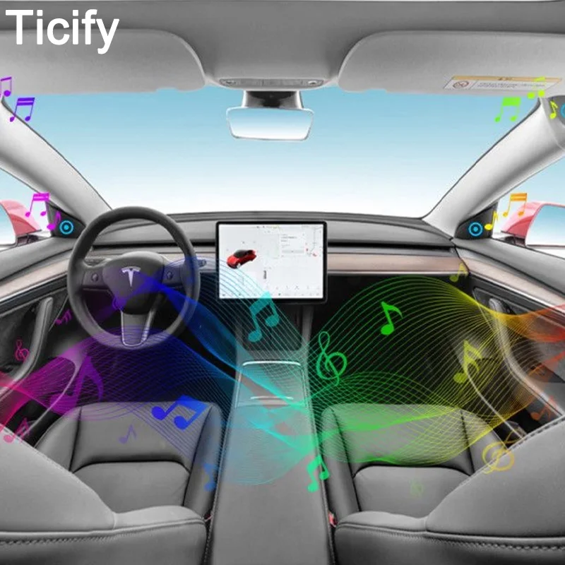 

For Tesla Model 3 2017-2023 Standard Range Plus SR+ Inactive Lossless Sound Speaker Activation Wire Harness Audio Upgrade Kit