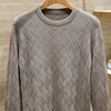 Luxury Premium Quality Men's Wool Blend Thickened Warm Knitted Sweater Winter Elegant Old Money Business Casual Pullover 3