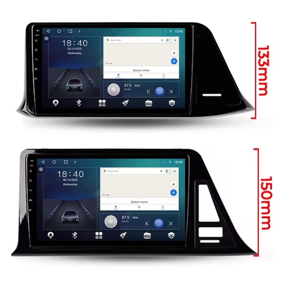 Android 16 Radio de coche para Toyota C-HR CHR 2016 - 2020 reproductor Multimedia Carplay navegación GPS 4G Wifi vídeo estéreo 2din 3