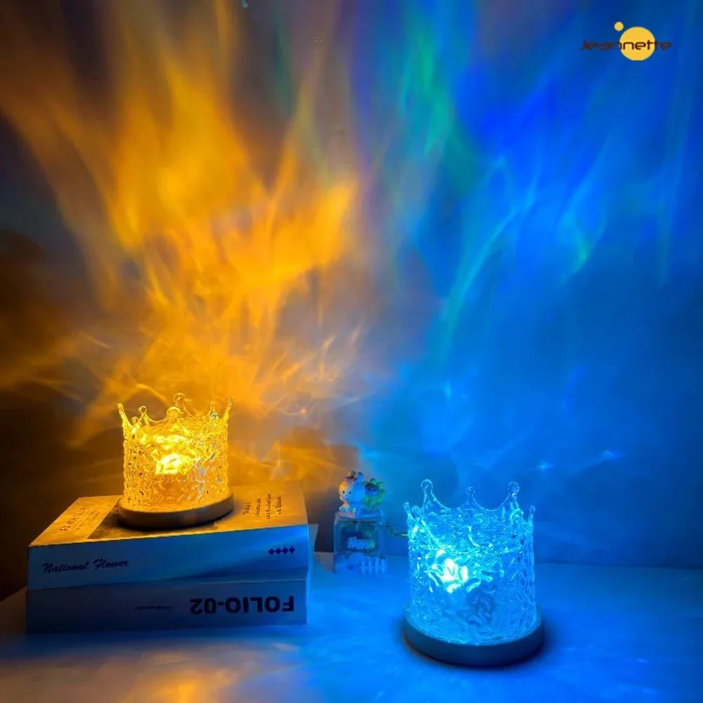 Colorful Water Ripple Night Light Lamp for Home Decor