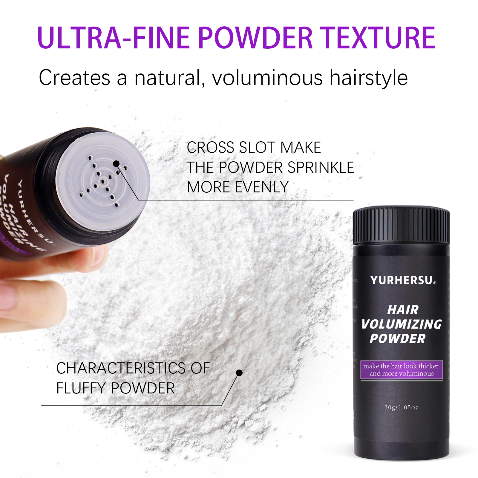 Magic Hair Volumizing Powder Instant Body & Texture for Fine Oily Hair, Invisible Dry Shampoo Alternative, Long Lasting view 4