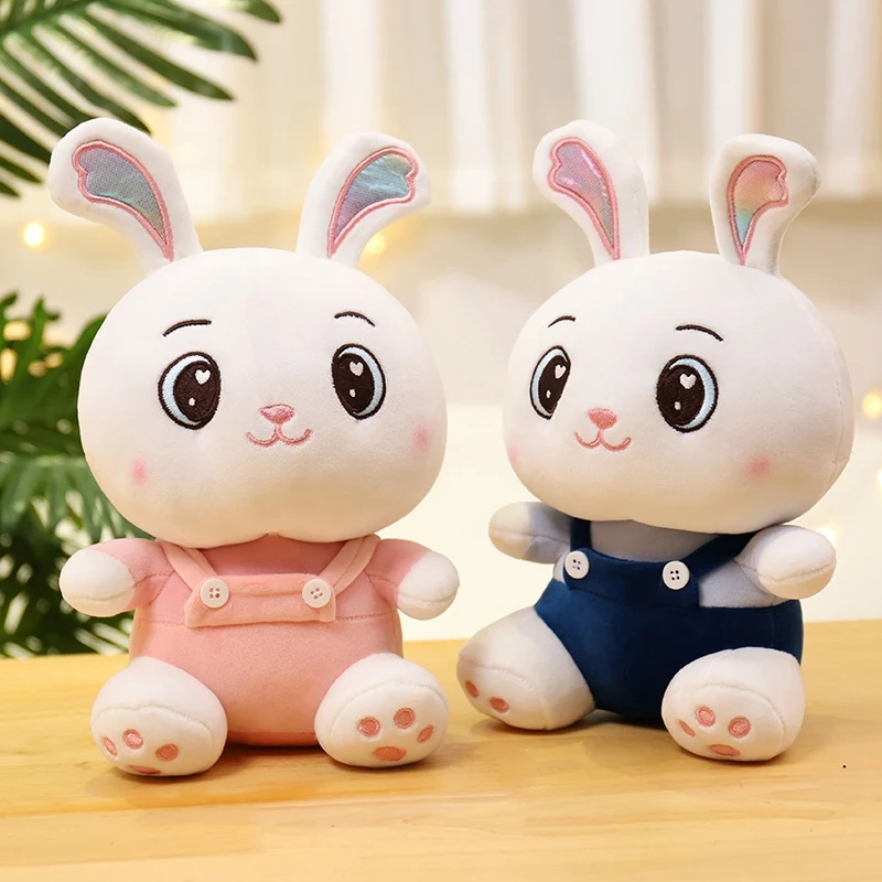 

Милые плюшевые игрушки в виде кролика, 30 см, мягкая набивная розовая подушка в виде кролика, Успокаивающая кукла, детские игрушки, подарок на день рождения для девочек, высокое качество