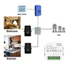 WiFi Smart Bidirectional Power Monitor with Dual Channel Electricity Meter with Current Transformer with Buzzer Alarm Power 6