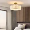 4-Light Semi Flush Mount Ceiling Light Fixture Gold Finish Ceiling Light Close to Ceiling Lamp for Bedroom Dining Room E12 Base 1