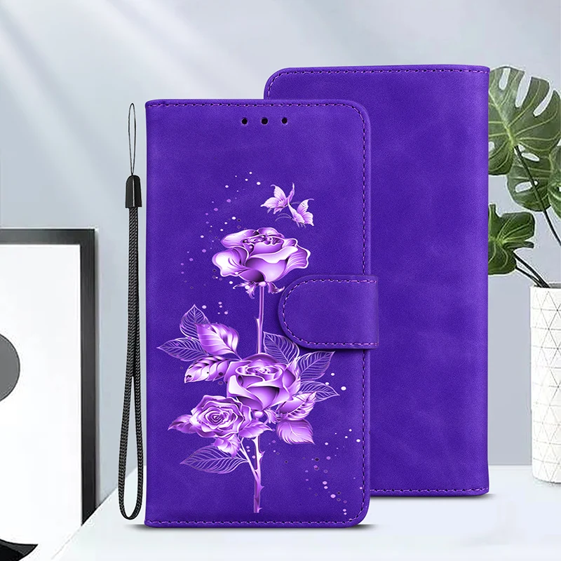 Leather Magnetic Wallet Flip Case - Universal Fit