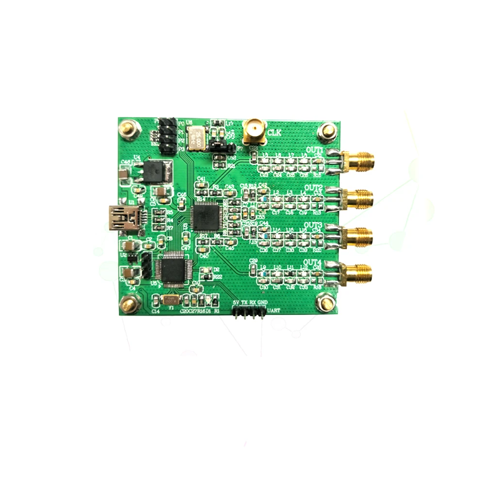 

AD9959 Four-channel DDS Module RF Signal Source Generator AT Command Serial Port Output Sweep AM