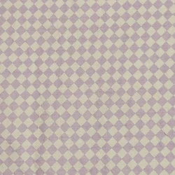 Geometric Diamond Print Cotton Fabric for Seasonal Clothing and Home Decor (Purple)