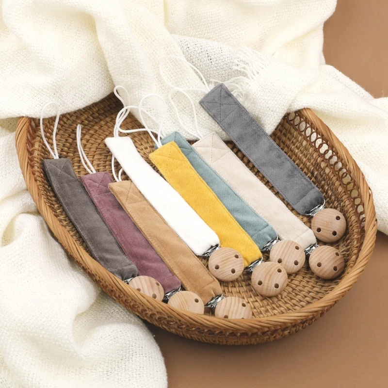 

Cotton Baby Pacifier Clip Chain New Newborn Nipple Holder Teether Toys Anti-drop Dummy Soother Chain Clips Baby Shower Gift