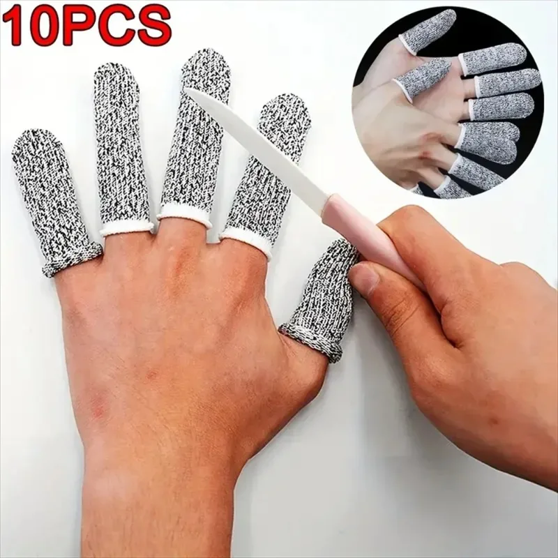 Anti-Cut Cover Finger Sleeve 5/10pcs 5-level Elastic Wear-resistant Finger Sleeves Sleeves For Protection