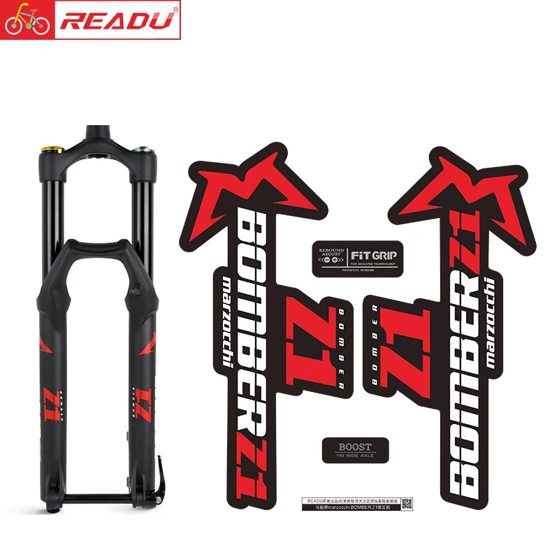

READU Bicycle Stickers 2020 Style Marzocchi BOMBER Z1 Fork Stickers MTB Decals