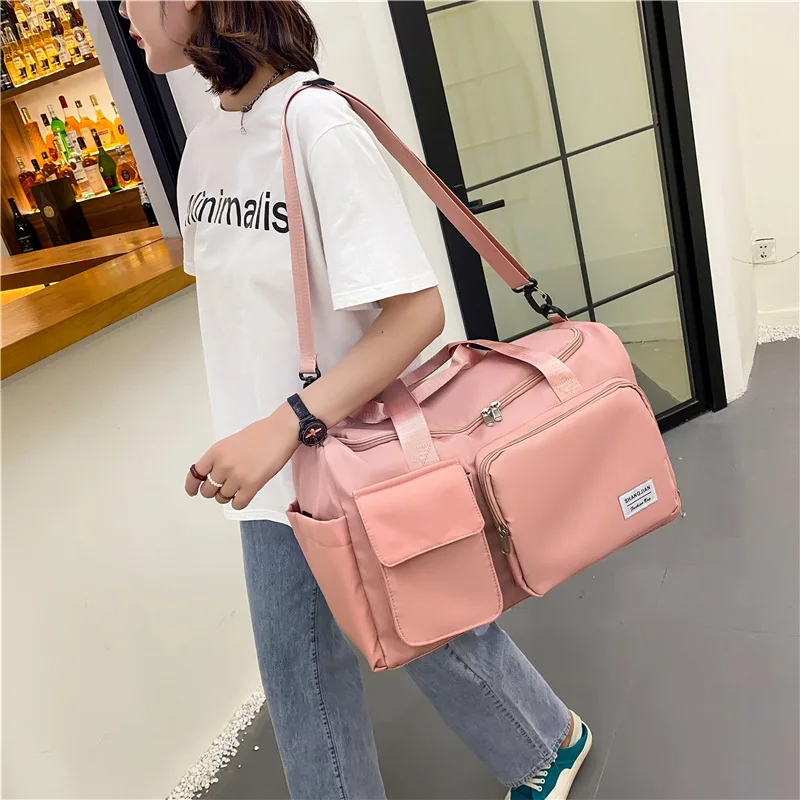 Outdoor Waterproof Travel Bag Luggage Handbag Women Shoulder Bag Nylon Sports Gym Female Crossbody Large Capacity
