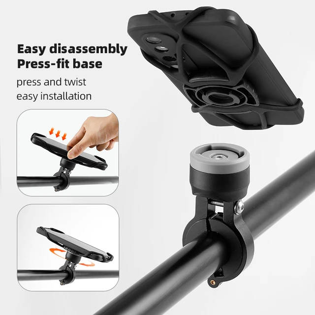 Inbike Fahrrad Telefon halter 360 ° Ansicht Universal Fahrrad Telefon halter  für 13*7,2 cm Handy Ständer stoß feste Halterung Clip - AliExpress