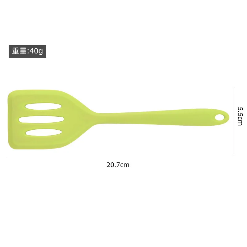 Kitchen Small Silicone Spatula Egg Fish Frying Pan Scoop Fried Shovel High Temperature Non Stick Cooking Spatula Spoon