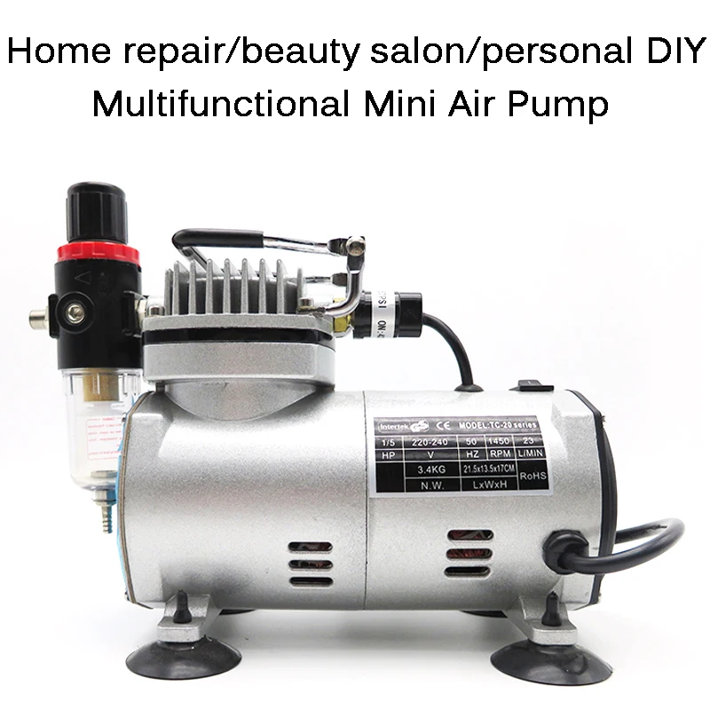 

Professional Airbrush Compressor Electric Spray Gun Air Compressor Painting Set Art Nail Tattoo Makeup Model Sprayer