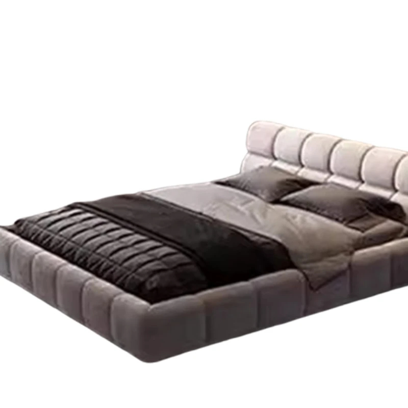 Letto matrimoniale contenitore imbottito design minimalista - immagine 6