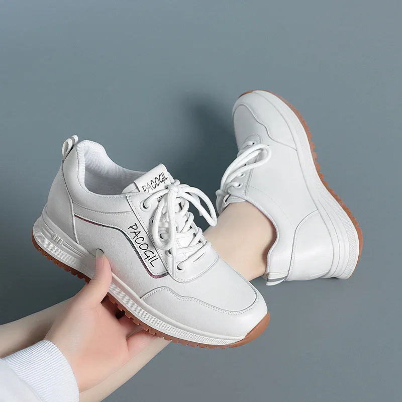 2024 Spring Autumn New Sports Shoes Women's Fashion Travel Leisure Soft Sole Middle-aged Elderly mother Shoes Chunky Causal 3