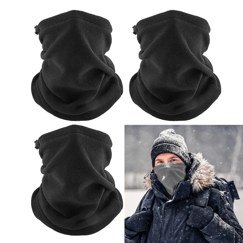Fleece Warm Winter Windproof Neck Warmer Tube Scarf for Men Women Bandana Half Face Cover Cycling Ski Sport Camping Hiking Scarf