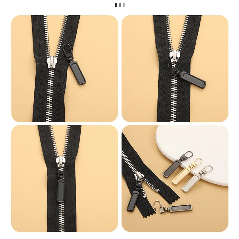 4PCS Detachable Zipper Pull Replacement Metal Slider Heads Universal Zipper  Repair Kit Tool for Luggage Jackets Backpacks Purse - AliExpress