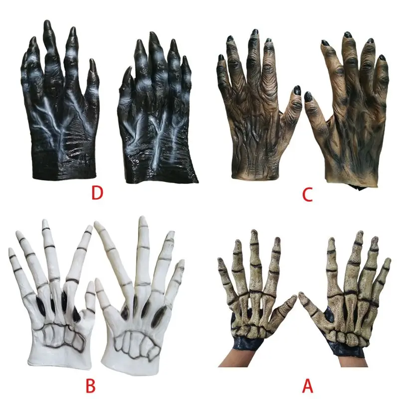 

Halloween Gloves Festival Horror Wolf Claw Party Scary Cosplay Costume Props