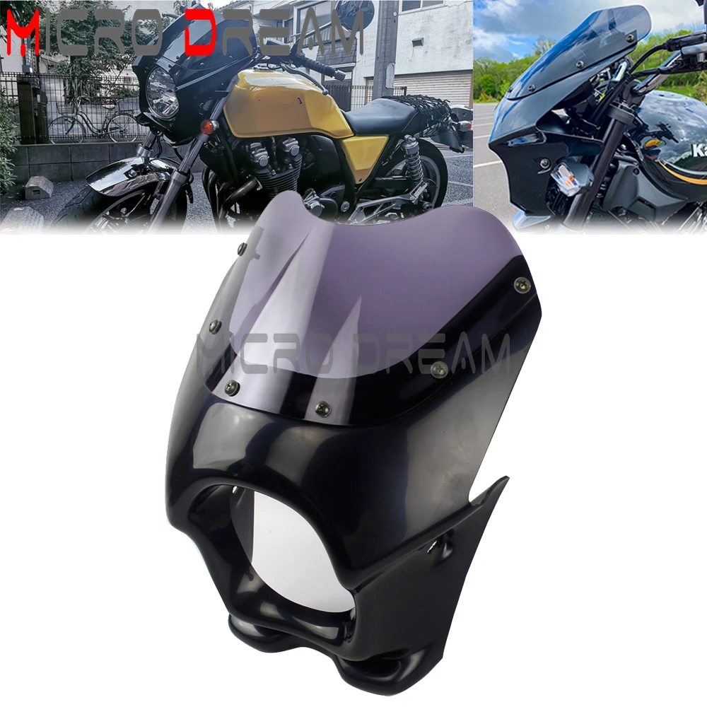 Scimmia Scimmia Faro Carenatura Moto Mini Maschera Luce Anteriore Copertura Cowl Per Yamaha Suzuki Kawasaki Ar Gs Rz Nsr Cb St 50 125