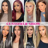 Extensions de cheveux à clipser pour femmes, vrais cheveux humains bruns, double trame, 8 pièces, droites, #4 6