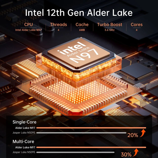 Ультратонкий ноутбук ACEMAGIC 15,6 дюйма, 16 ГБ ОЗУ, 512 ГБ SSD, Intel N97, ноутбук для геймеров, дисплей 1920*1080, офисный учебный компьютер, Windows 11 2