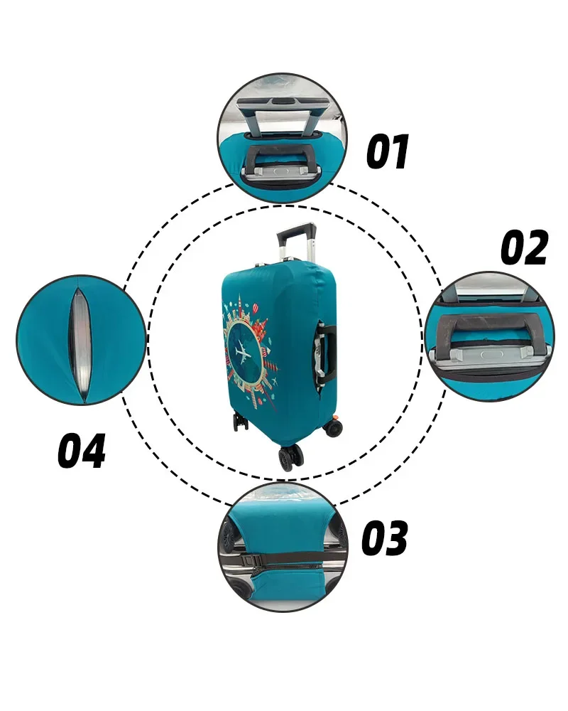 Elastic Luggage Cover Luggage Protective Covers For 18-32 Inch Trolley Case Suitcase Case Dust Cover Travel Accessories