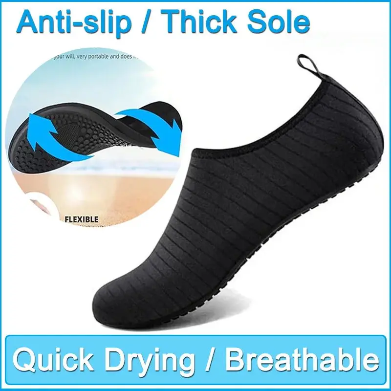 Quick Drying Non-Slip Sneaker Swimming Diving Socks Summer Aqua Beach Sandal Flat Shoe Seaside Slipper For Men Women Creek Shoes aqua shoes
