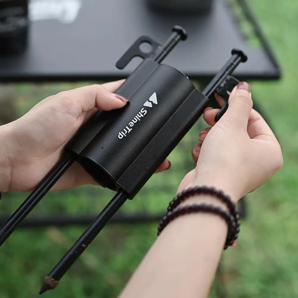 

Awning Rod Holder Outdoor Camping Canopy Rod Iron Holder Fixed Tube Reinforced Windproof Tent Awning Pole Accessories