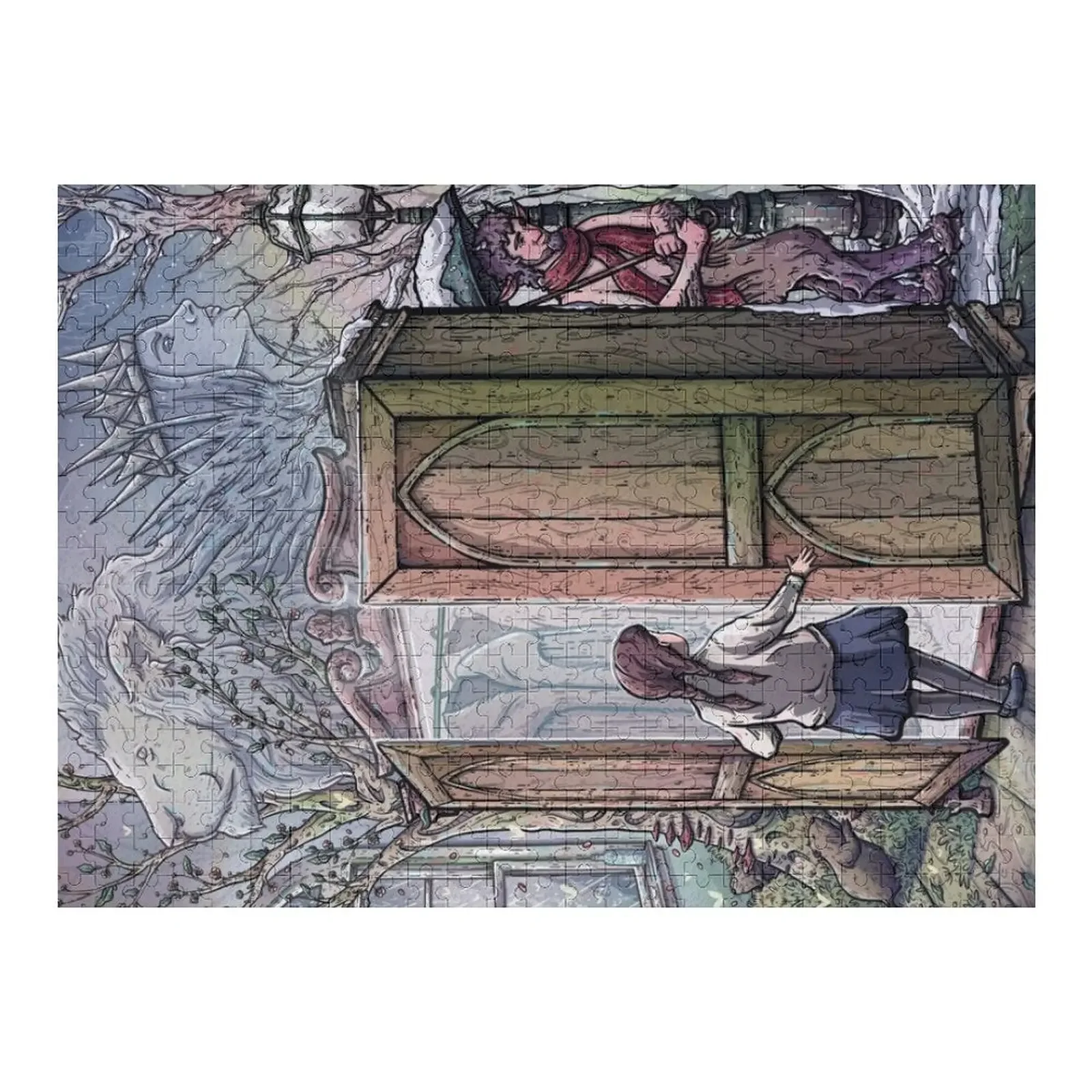 

Lucy's Discovery, Narnia Fan Art Jigsaw Puzzle Novel Toys For Children 2022 Toys For Children Puzzle