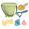 6pcs Summer Sand Bucket Seaside Toy Set Summer Sand Play Water Game Kits Sandboxes Shovel Castle Mold Model Seaside Toy P31B 3