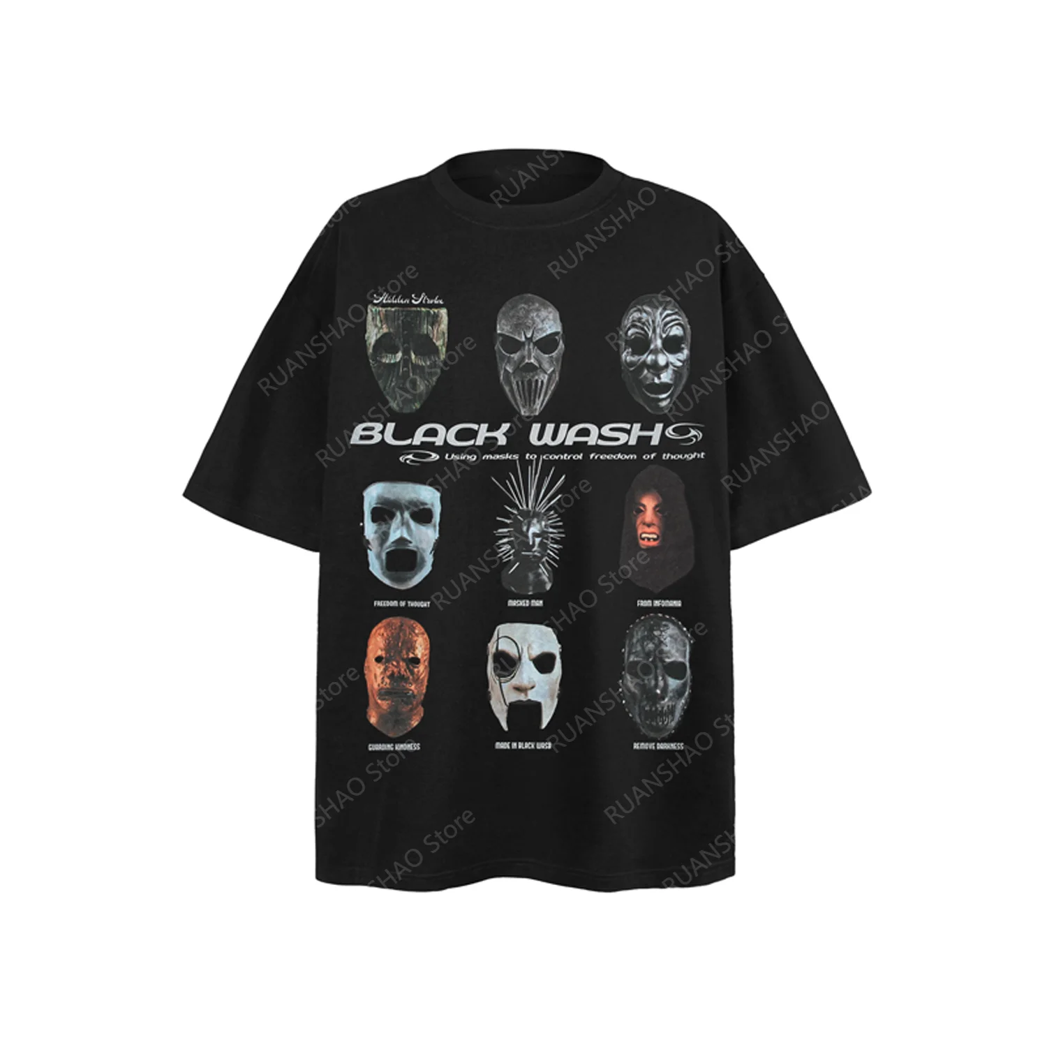 New Style High Street Niche Graffiti Hip-Hop Short-Sleeved TShirt Man Women Summer Cotton Comfort Design Print Overdsize Top