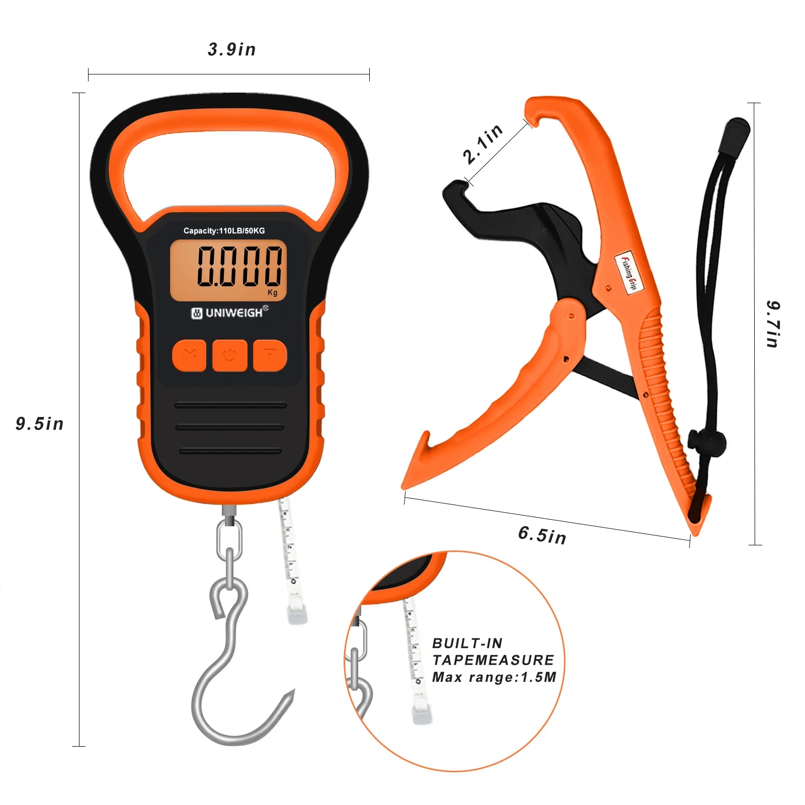 Mini Digital 50kg Luggage Scale LCD Handheld Traveling Hand Luggage Scale Portable Electronic Scale,Fishing Tools