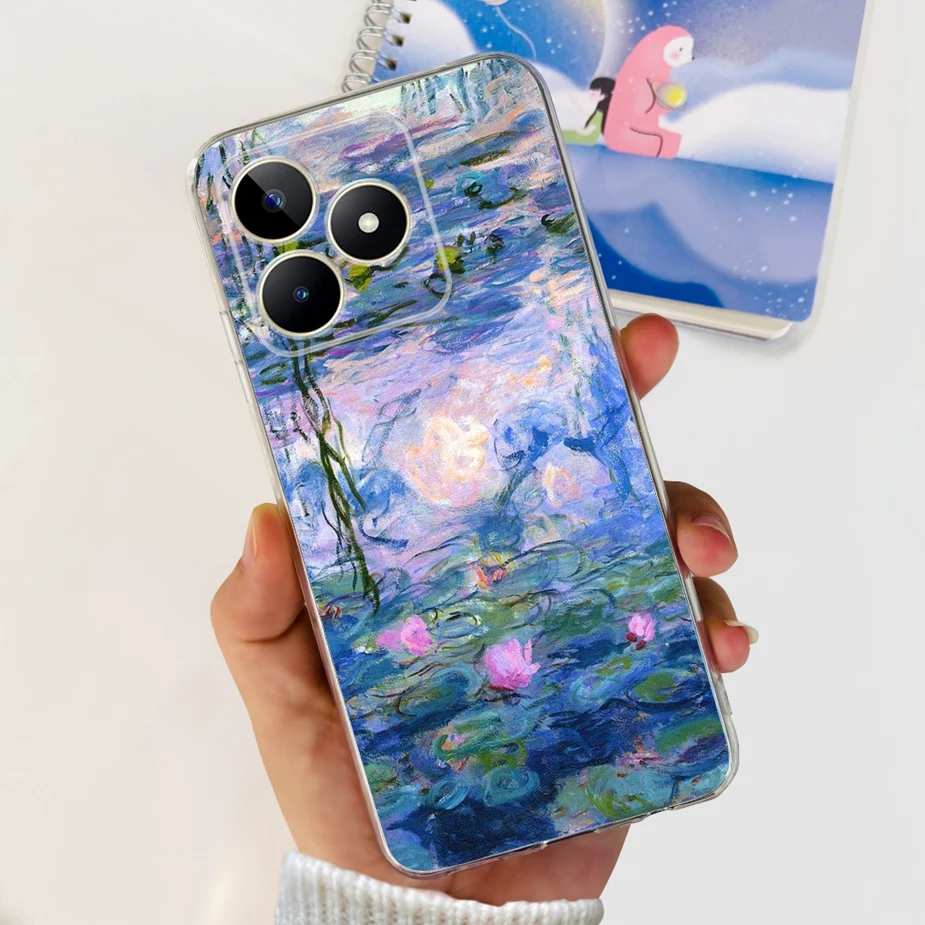 Stylish Painted Clear Silicone Phone Case - Soft Protective Cover