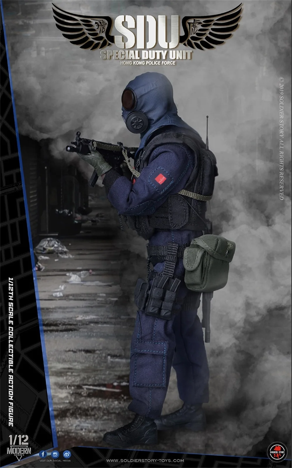

SoldierStory 1/12th SSM002 Special Duty Unit Hong Kong Police Force Assault Team Collectible Action Figure