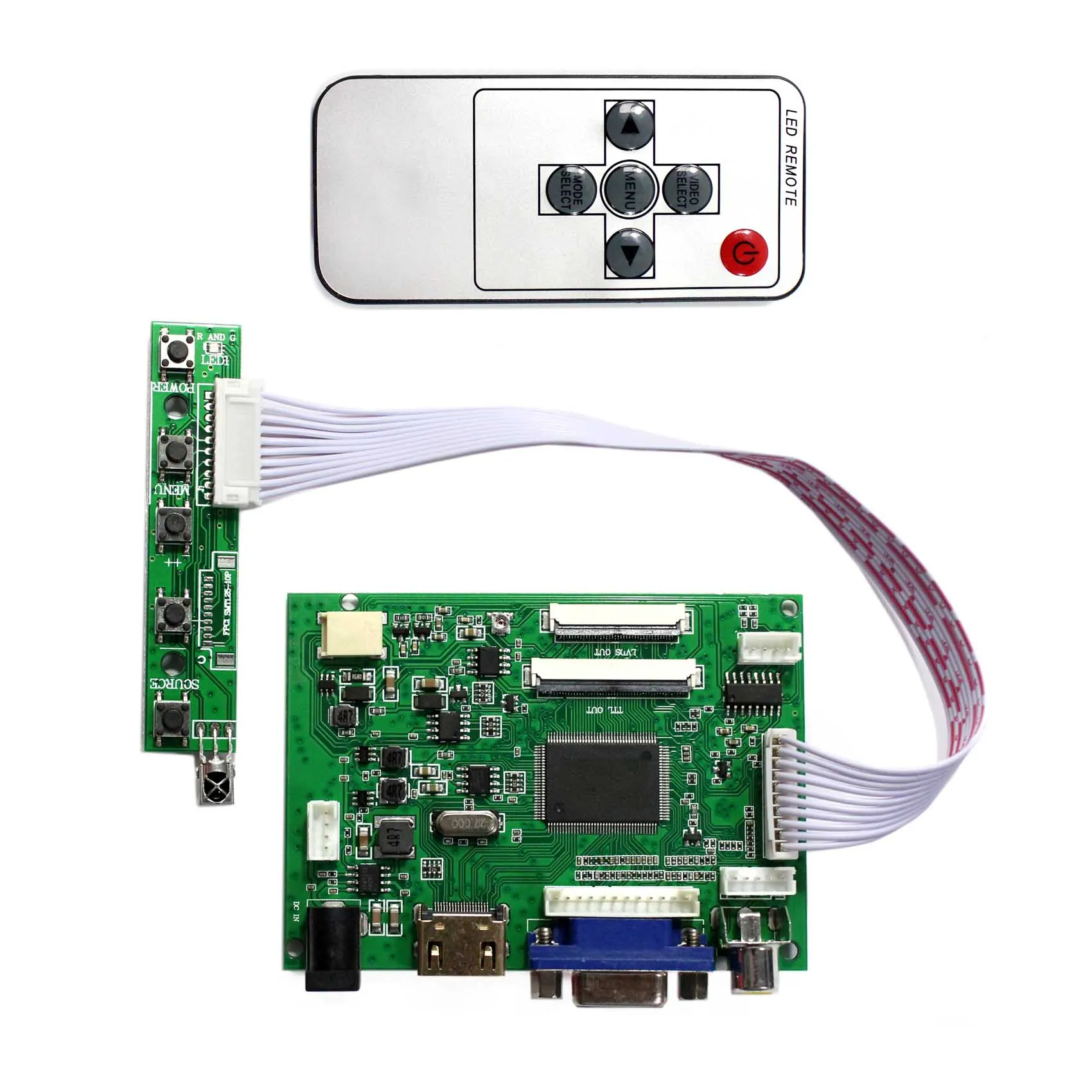 HD-MI VGA 2AV плата контроллера ЖК-дисплея 50Pin LVDs ДЛЯ AT070TN92 AT090TN12 800x480 6 5 7 дюймов 8 9 панель