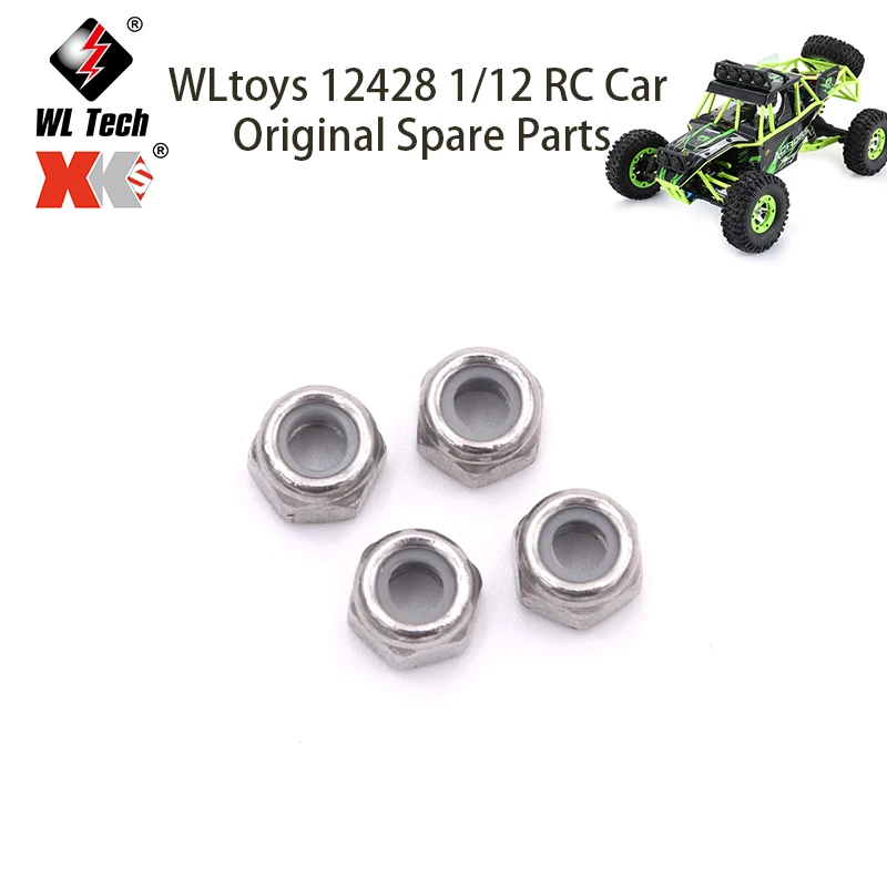 

WLtoys 12428 1/12 RC Car Original Spare Parts 12428-0119 12428-ABC 12423 104009 M4 Lock Nut