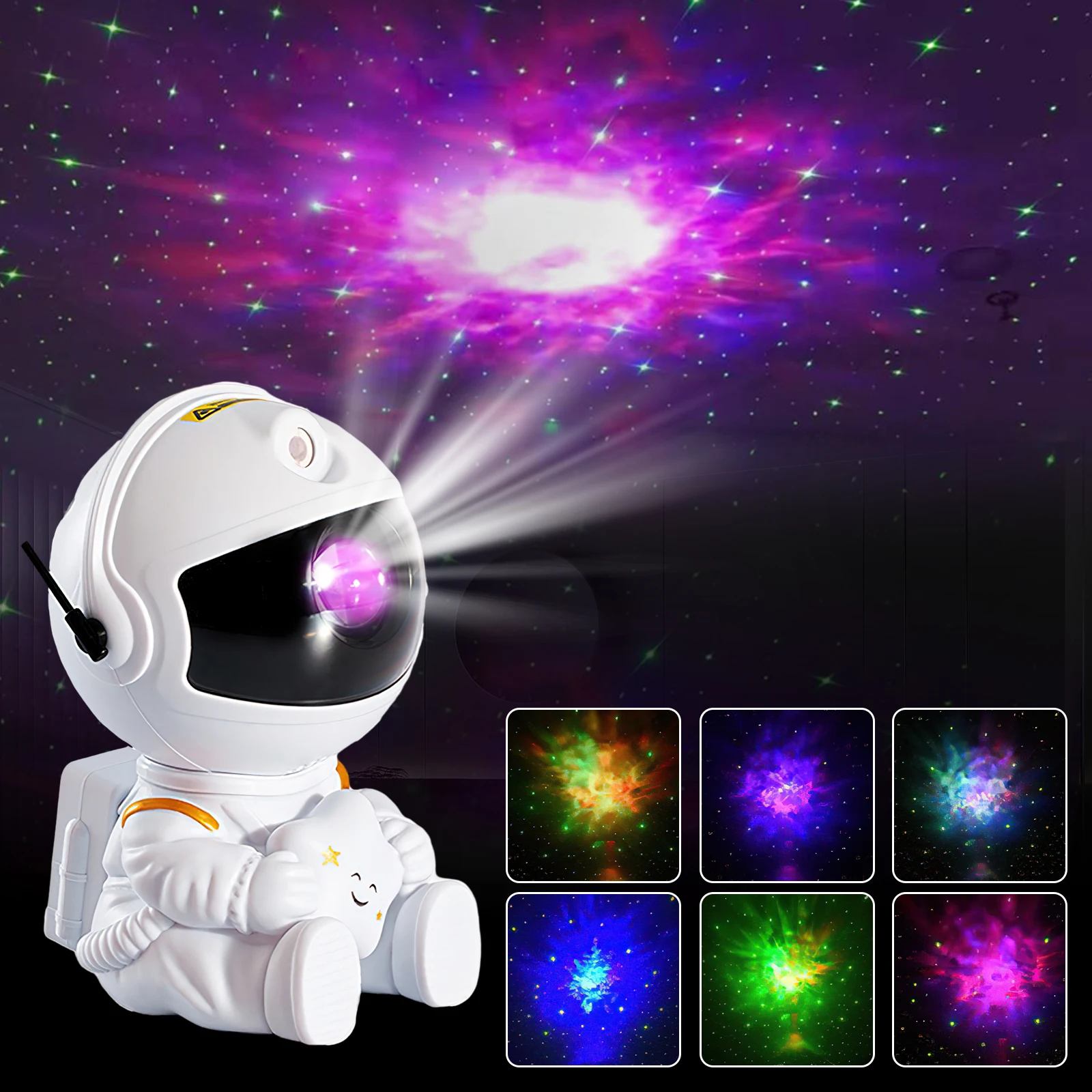 Galaxy Astronaut Proyector Con Temporizador, Control El Salvador