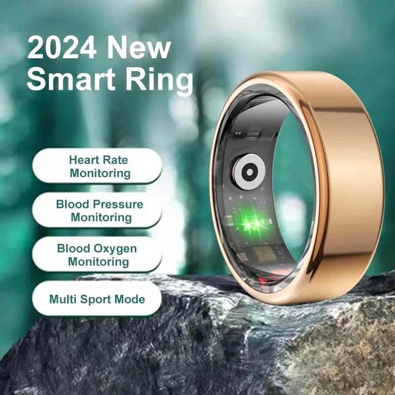 

New Smart Ring Men Women Heart Rate Blood Oxygen Sleep Health Monitor Fitness Activity IP68 Waterproof Sport Tracker Finger Ring