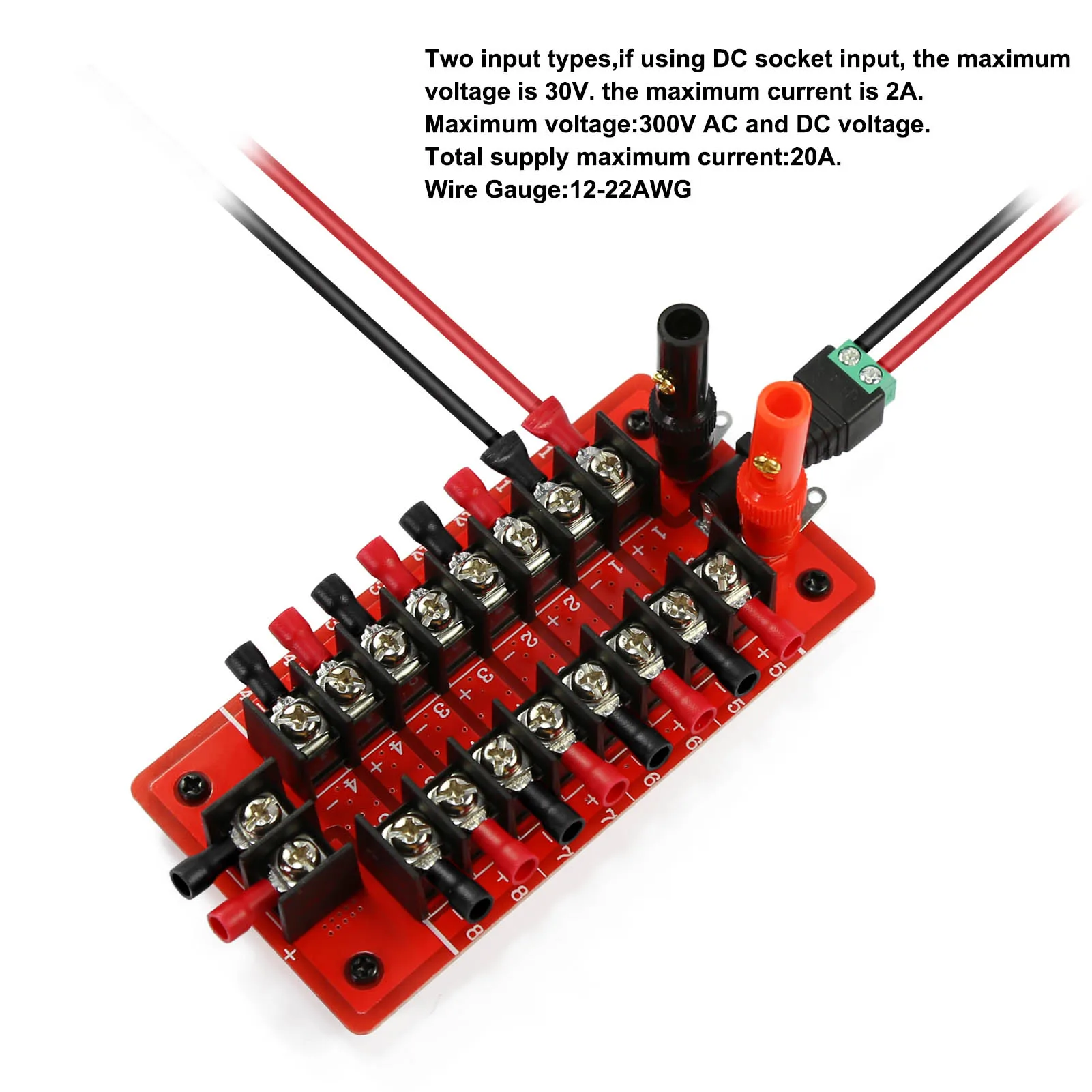 Evemodel 1 Unit Power Distribution Board Power Distributor DC and AC Voltage 2
