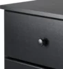 Astrid Tall Black Dresser: 16"D x 20"W x 52"H, 6-Drawer Chest for Bedroom by  - Perfect Chest of Drawers for Ample Storage 6
