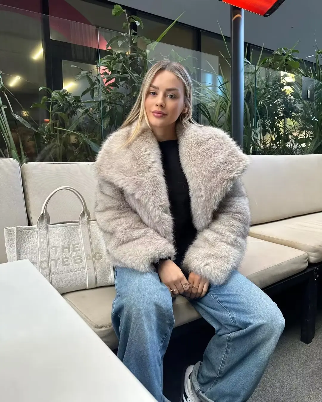 ジャケット・アウター Winter Love Faux Fur Coat tea rose 2024 Winter Love Faux Fur Coat snow white S