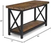 Carpenter Sofa Table, Brown 3