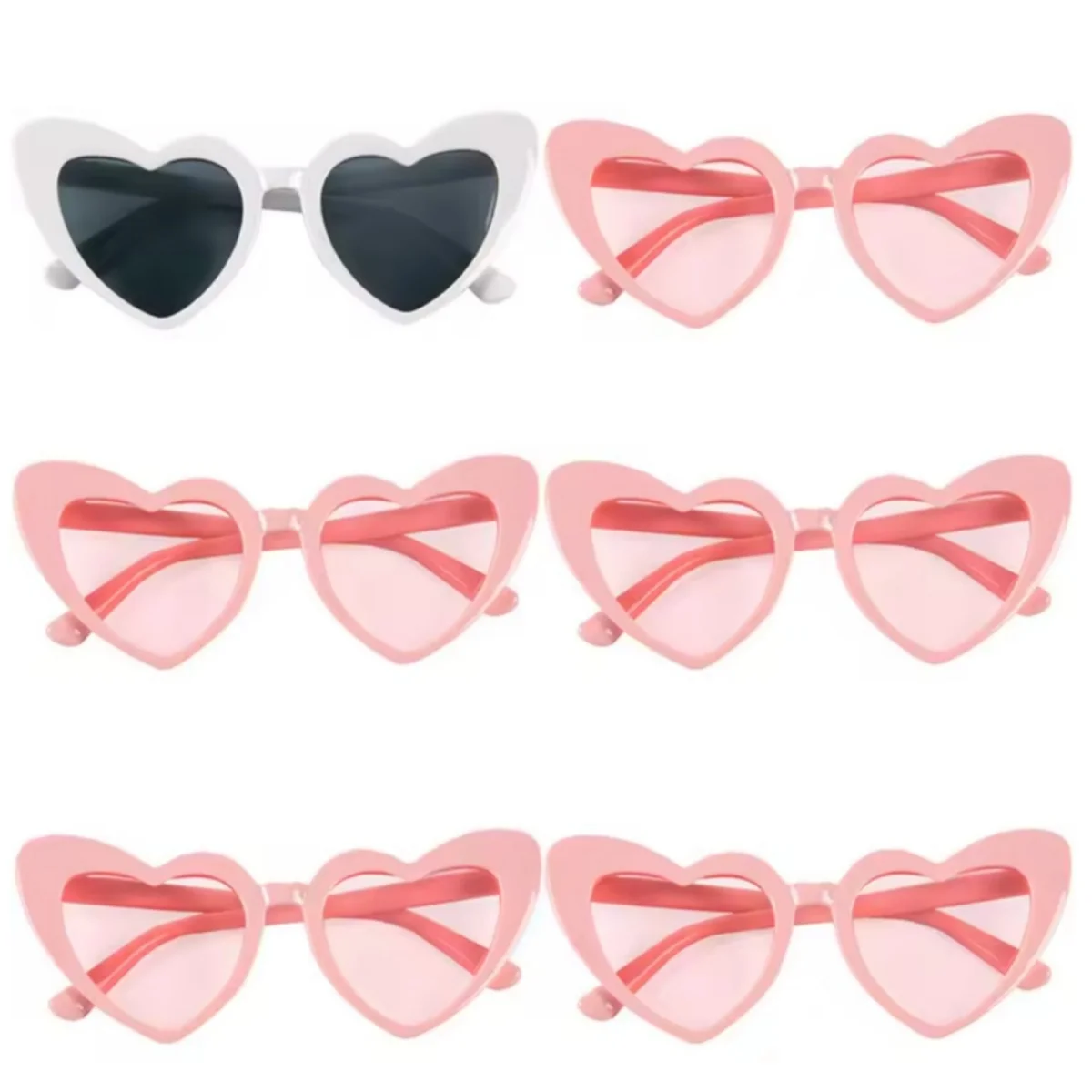 6/12 шт. Сонцезахисні окуляри у формі серця Весільні подарунки для гостей Сонцезахисні окуляри для дівич-вечірки Сувеніри для вечірок Жіночі модні сонцезахисні окуляри