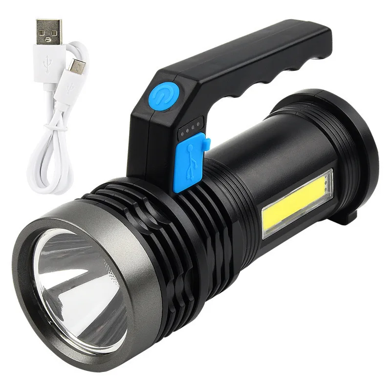 GGbingo 2KM LED USB 충전식 손전등 휴대용 장거리 방수 토치 낚시 사냥 캠핑용