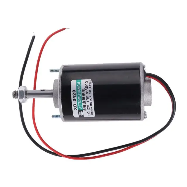 Dauermagnet Motor DC 12 / 24V 30W Hochgeschwindigkeits CW/CCW reversibler  elektrischer Gang Motor geräuscharm für DIY Generator(12V3500) : :  Gewerbe, Industrie & Wissenschaft