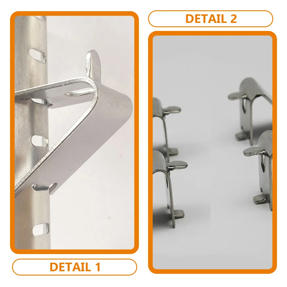 Freezer Shelf Buckle Support Clips Metal Hooks Cooler Supports Fixing Bracket Small Refrigerator for Room
