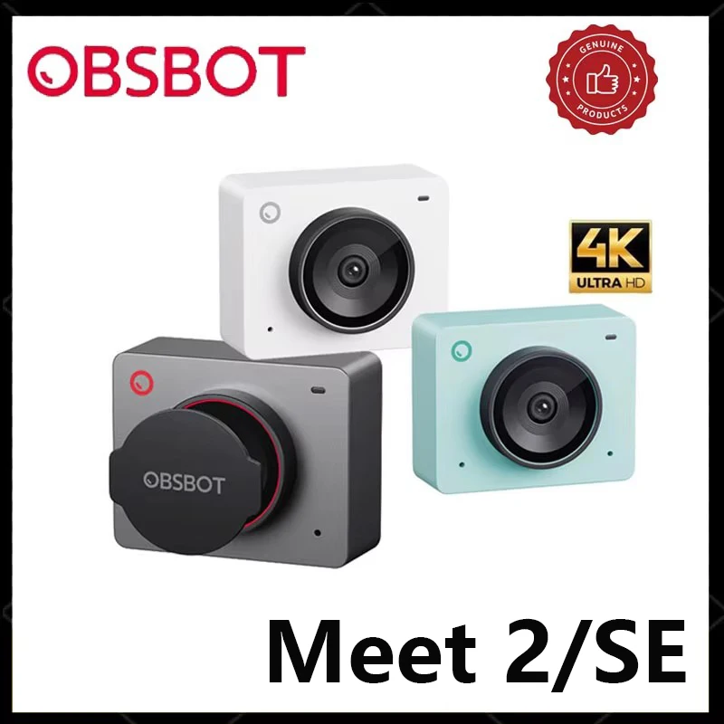 OBSBOT Meet 2 4K / SE 1080P AI 기반 자동 프레이밍, 자동 초..
