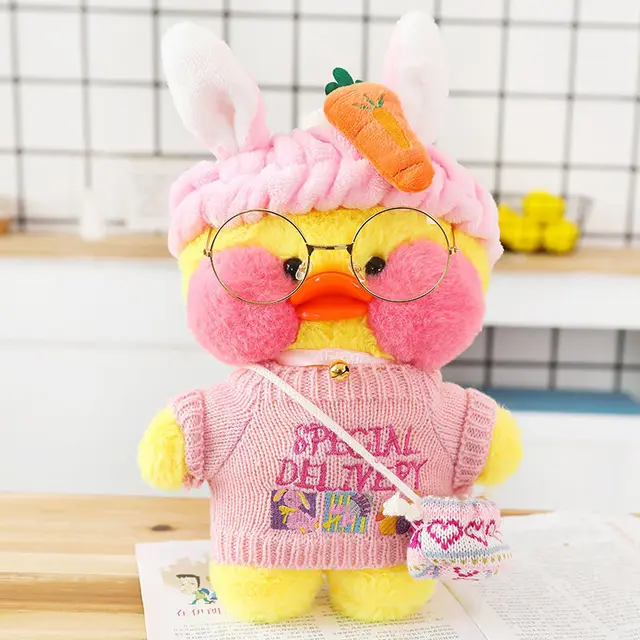 Lalafanfan Duck Plush Toys уточка Lalafanfan игрушки Anime Kawaii мягкая игрушка уточка Stuffed Toys for Children Soft Toy Gift