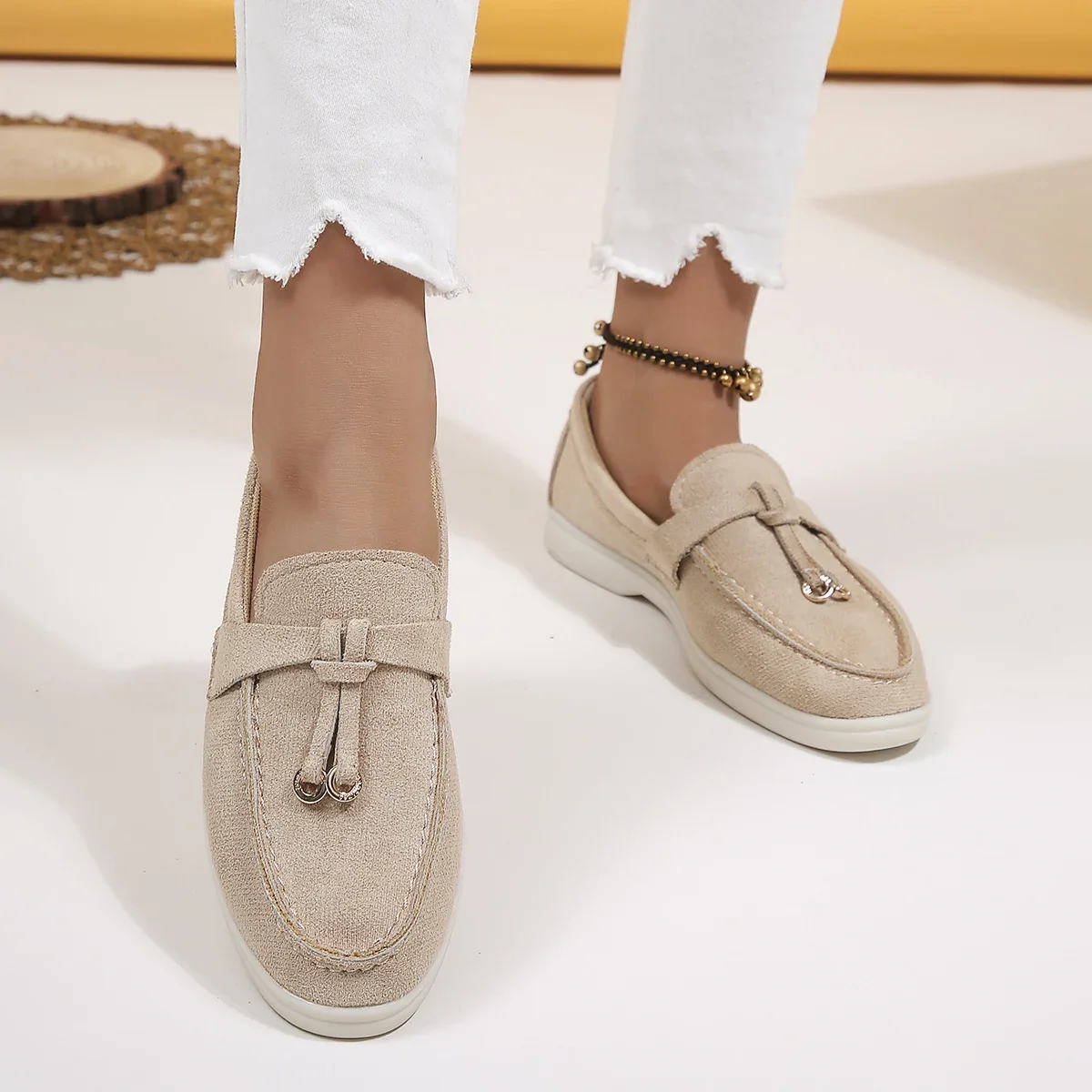 Woman Trend Women Loafers Slip on Ladies Flats High Quality Spring Autumn Casual Flat Single Shoe Sbd627c7a84d54a51b6bd9afff1db5ebcS